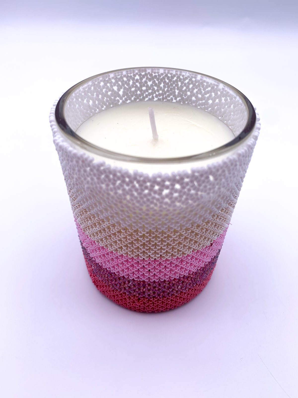 beaded candle