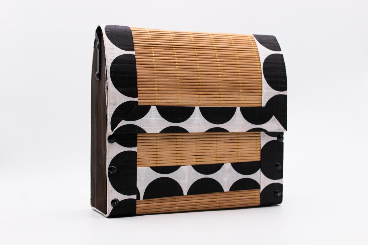 bamboo sling bag-polkadot