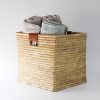 large square woven basket